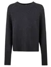 Allude Wool And Cashmere Sweater In Gray