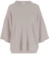 Allude Wool And Cashmere Sweater In Grey