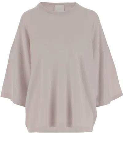 Allude Wool And Cashmere Sweater In Grey