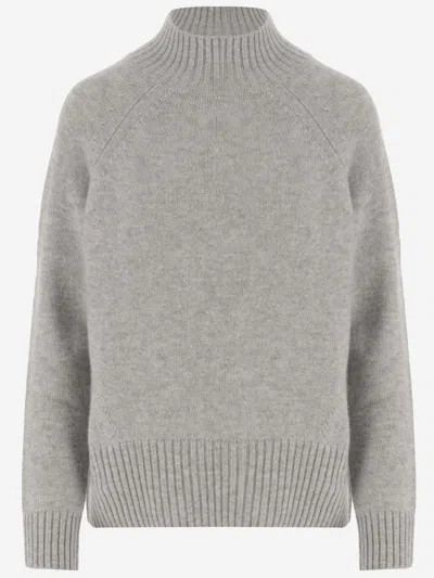 Allude Wool And Cashmere Jumper In Grey