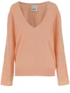 Allude Wool And Cashmere Sweater In Orange