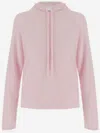 Allude Wool And Cashmere Sweater In Pink