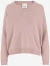 Allude Wool And Cashmere Sweater In Pink