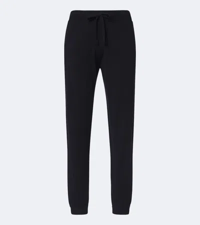 Allude Wool And Cashmere Sweatpants In Blau