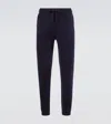 Allude Wool And Cashmere Sweatpants In Blue