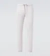 Allude Wool And Cashmere Sweatpants In Metallic
