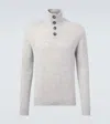 Allude Wool And Cashmere Turtleneck Sweater In Gray