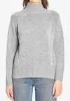 Allude Wool And Cashmere Turtleneck Sweater In Gray
