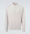 Allude Wool And Cashmere Turtleneck Sweater In White