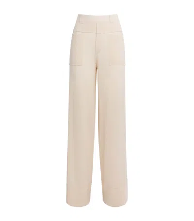 Allude Wool-blend Cargo Trousers In Sand