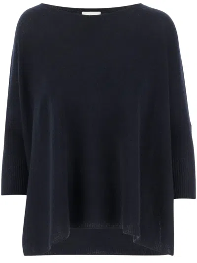 ALLUDE WOOL BLEND PULLOVER WITH RHINESTONES AND STUDS