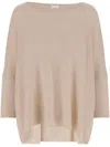 Allude Wool Blend Pullover With Rhinestones And Studs