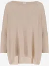 Allude Wool Blend Pullover With Rhinestones And Studs