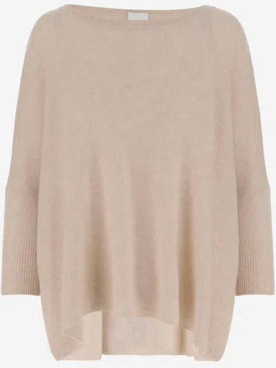 ALLUDE ALLUDE WOOL BLEND PULLOVER WITH RHINESTONES AND STUDS