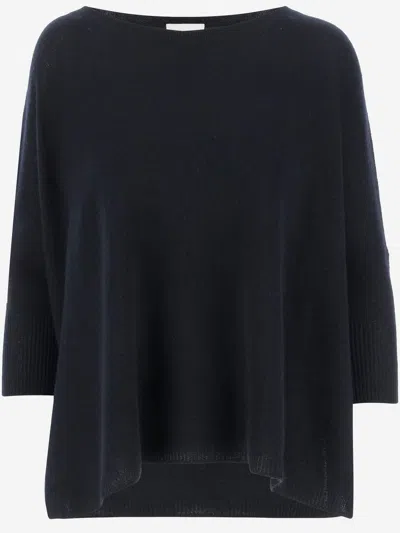 ALLUDE ALLUDE WOOL BLEND PULLOVER WITH RHINESTONES AND STUDS