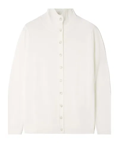 Allude Wool Cardigan In Neutral