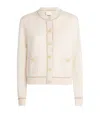 Allude Wool-cashmere Button-up Cardigan In Neutral