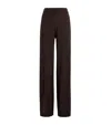 Allude Wool-cashmere Crystal-embellished Trousers In Multi