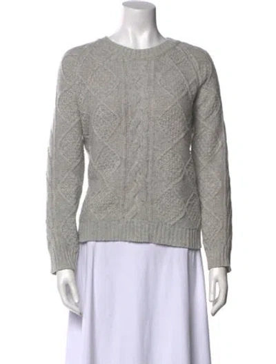 Pre-owned Allude Wool Crew Neck Sweater In Neutral