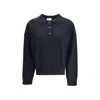 Allude Button-fastening Polo Top In Blue