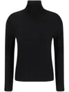 Allude Roll-neck Sweater In Black