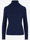 Allude Wool Sweater In Blue