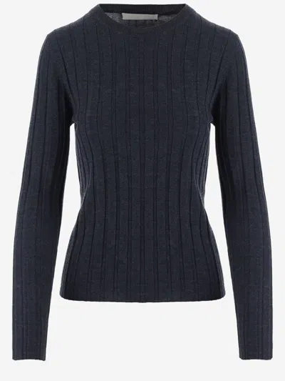 Allude Wool Sweater In Blue