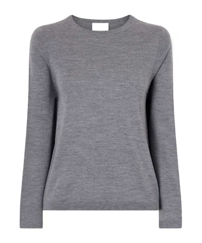 Allude Wool Sweater In Gray