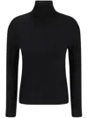 Allude Wool Turtleneck Sweater In Blue
