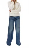 Allude Zip Cardigan In Fleur De Sel In Multi