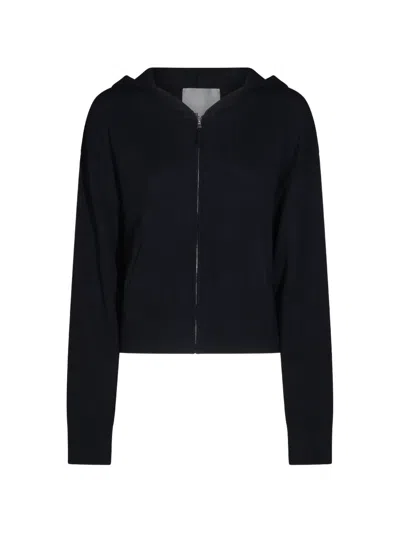 Allude Zip-up Hoodie In Blue
