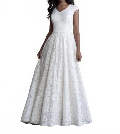 Allure Bridals Sarah Bridal Dress In Ivory In Multi