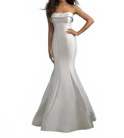 Allure Bridals Sleeveless Wedding Dress In Almond In White