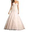 Allure Bridals Strapless Mermaid Wedding Gown In Champagne/ivory/silver In Multi