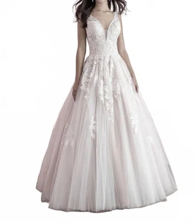 Allure Bridals Tulle Ballgown Wedding Dress In Ivory In White