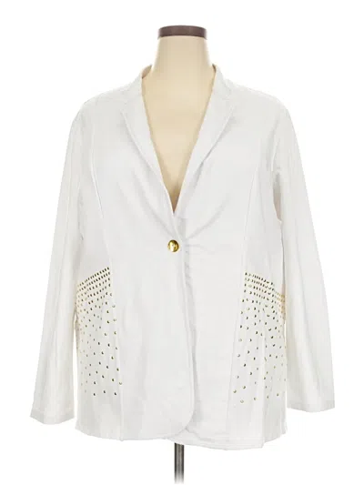 Pre-owned Allure Cardigan Sweater In White
