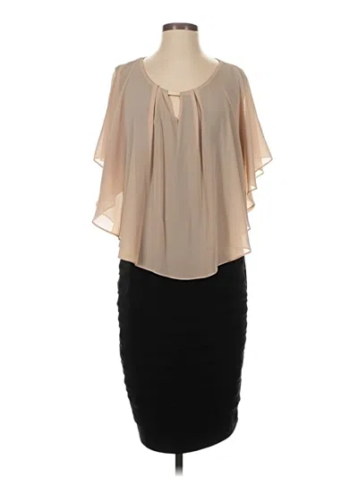 Pre-owned Allure Cocktail Dress In Tan