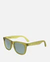 Allure Eyewear Men's Layback Eco Polarized Wayfarer Sunglasses In Olive