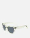 Allure Eyewear Women's Newport Polarized Rectangle Sunglasses In Cool Mint Crystal