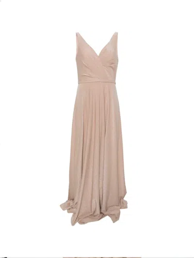 Allure Glitter-effect V-neck Maxi Dress In Multi