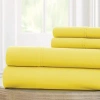 Allure Microfiber Sheet Set In Yellow