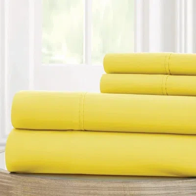 Allure Microfiber Sheet Set In Yellow