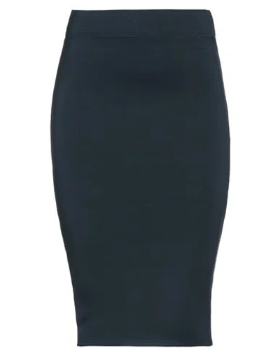 Allure Woman Mini Skirt Midnight Blue Size S Viscose, Elastane