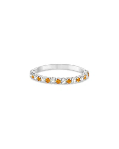 Allurez 14k 0.50 Ct. Tw. Diamond & Citrine Ring Band