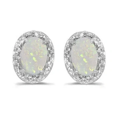 Allurez 14k Gold Diamond & Gemstone  Earrings In Gray