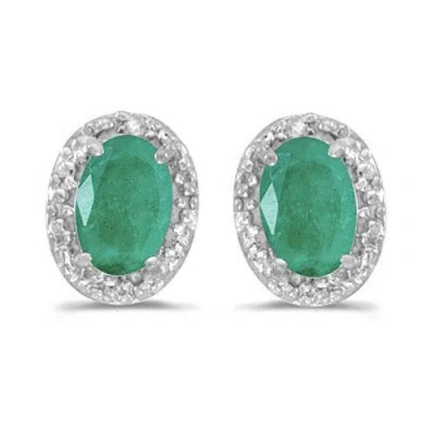 Allurez 14k Gold Diamond & Gemstone  Earrings In Gray