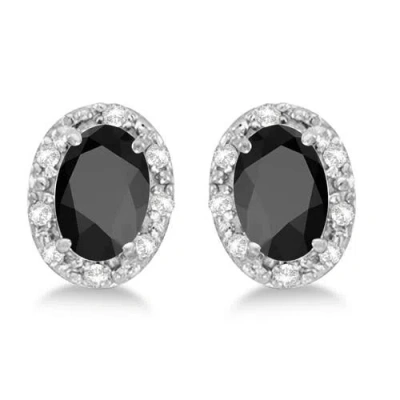 Allurez 14k Gold Diamond & Gemstone  Earrings In Gray