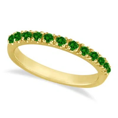 Allurez 14k Gold Gem-set Stackable Anniversary Band