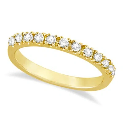 Allurez 14k Gold Gem-set Stackable Anniversary Band
