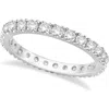 Allurez Eternity Stackable Ring Band 14k In Gray